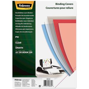 Fellowes PVC bindomslag 200 micron transparant A3 (100 stuks)