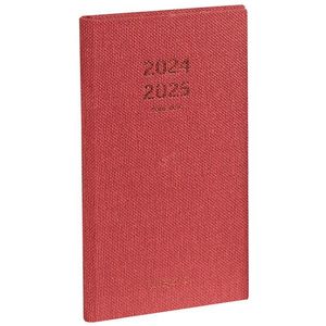 Brepols Interplan Raw 16 maanden agenda 2024-2025 rood (1 week 2 pagina's) 6-talig