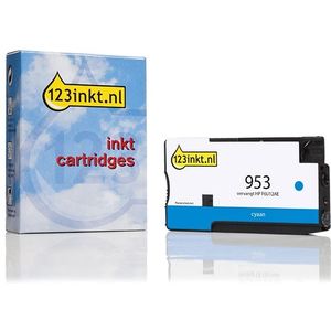 123inkt huismerk vervangt HP 953 (F6U12AE) inktcartridge cyaan