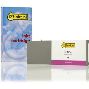 Epson T605C inktcartridge licht magenta standaard capaciteit (123inkt huismerk)