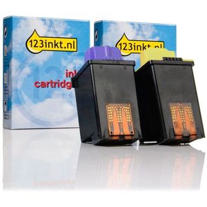 Lexmark aanbieding: Nr.75 (12A1975) zwart + Nr.25 (15M0125) kleur Inktcartridge (123inkt huismerk)