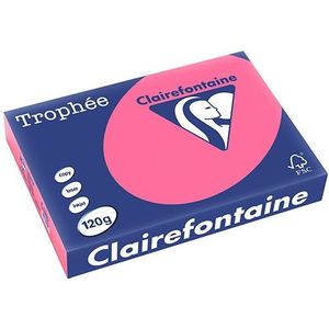 Clairefontaine gekleurd papier fuchsia 120 grams A4 (250 vel)