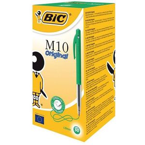 BIC M10 Clic balpen medium groen (50 stuks)