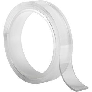 123inkt - Dubbelzijdige Nano Tape - Transparant - 20 mm x 1 m
