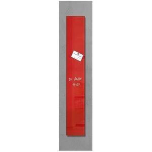 Sigel magnetisch glasbord 12 x 78 cm rood