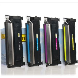 123inkt huismerk vervangt Samsung CLT-P4072C (SU382A) tonerkit zwart + 3 kleuren