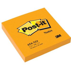 3M Post-it notes neon-oranje 76 x 76 mm