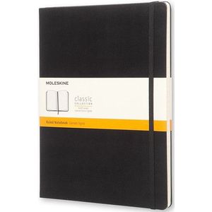 Moleskine XL notitieboek gelinieerd hard cover zwart