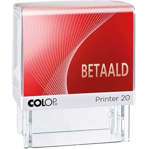 Colop Printer 20 'Betaald' tekststempel zelfinktend rood