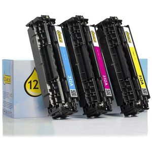 Toner 123inkt huismerk vervangt HP 312A (CF440AM) multipack cyaan/magenta/geel
