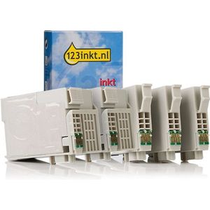 Epson 27XL (T2715) multipack 2x zwart + 3 kleuren Inktcartridge (123inkt huismerk)