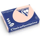 Clairefontaine gekleurd papier zalm 80 grams A4 (500 vel)