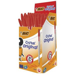 BIC Cristal balpen rood (50 stuks)