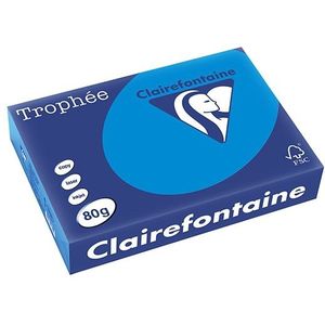 Clairefontaine gekleurd papier caribbean blauw 80 grams A4 (500 vel)