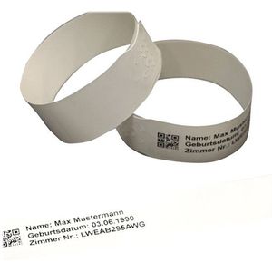 Brother LWEAB295AWG polsband labels