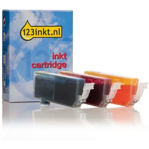 Canon CLI-521 multipack C/M/Y Inktcartridge (123inkt huismerk)