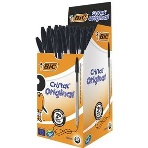 BIC Cristal balpen zwart (50 stuks)