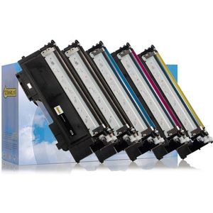 Toner Aanbieding: 123inkt huismerk vervangt set voor HP 117A: HP W2070A, W2071A, W2072A, W2073A (2 zwarte + 3 kleuren)