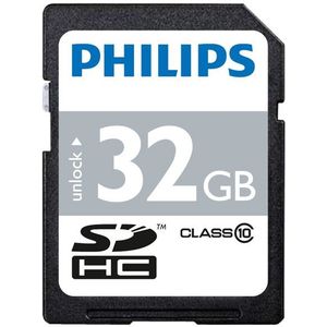 Philips SDHC geheugenkaart class 10 - 32GB