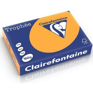 Clairefontaine gekleurd papier oranje 160 grams A4 (250 vel)