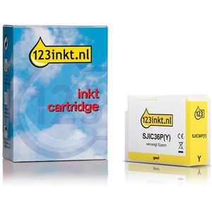 Epson SJIC36P(Y) inktcartridge geel (123inkt huismerk)