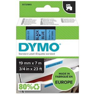 Dymo S0720860 / 45806 tape zwart op blauw 19 mm (origineel)
