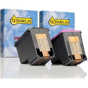 Aanbieding: 123inkt huismerk vervangt HP 302 zwart + kleur