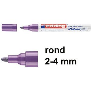 Edding 750 glanslakmarker violet (2 - 4 mm rond)