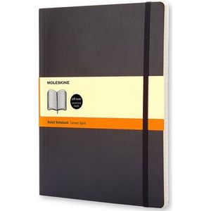 Moleskine XL notitieboek gelinieerd soft cover zwart