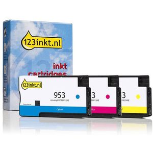 123inkt huismerk vervangt HP 953 (2X1H5AE) multipack cyaan/magenta/geel