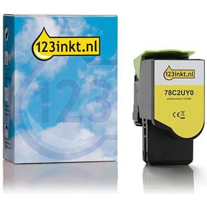 Lexmark 78C2UY0 toner geel extreem hoge capaciteit (123inkt huismerk)