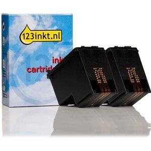 123inkt huismerk vervangt HP D8J43AE XL dubbelpak zwart hoge capaciteit