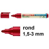 Edding EcoLine 31 flipchart marker rood (1,5 - 3 mm rond)