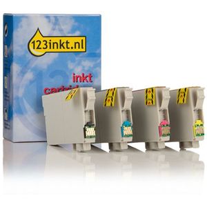 Epson 502XL BK + 502 C/M/Y (T02W9) multipack Inktcartridge (123inkt huismerk)