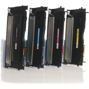Toner 123inkt huismerk vervangt HP SU392A (CLT-P4092C) multipack zwart + 3 kleuren