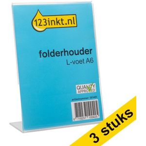 Aanbieding: 3x 123inkt folderhouder L-voet A6