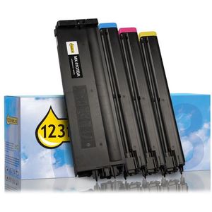 Toner Sharp MX-51GT aanbieding: zwart + 3 kleuren (123inkt huismerk)