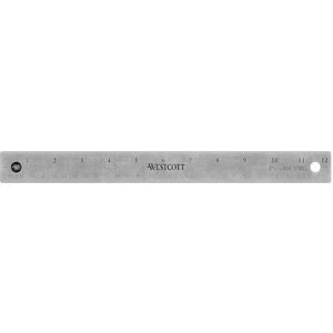 Westcott liniaal roestvrij staal (30 cm)