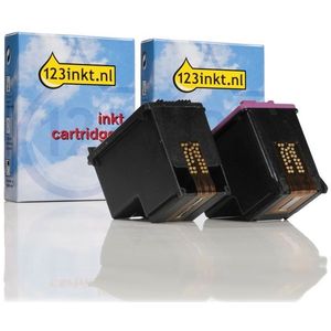 Aanbieding: 123inkt huismerk vervangt HP 300XL zwart + kleur