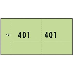 Sigel Expres nummerblok 1-1000 groen (10 blokjes à 100 vel)