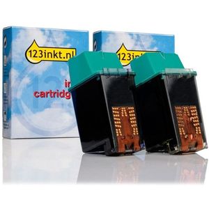 123inkt huismerk vervangt HP 26 (51626AE) dubbelpak zwart