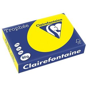 Clairefontaine gekleurd papier zonnegeel 80 grams A4 (500 vel)