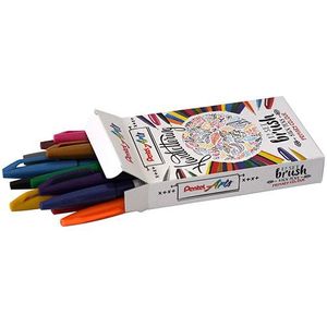 Set Pentel Sign SES15C brushpennen primaire kleuren (12 stuks)