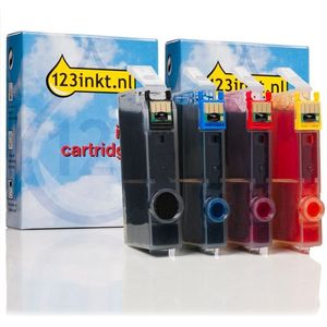 Inktcartridge 123inkt huismerk vervangt HP SD534EE multipack zwart/cyaan/magenta/geel