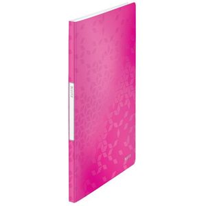 Leitz 4631 WOW showalbum A4 roze metallic (20 insteekhoezen)