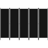 vidaXL-Kamerscherm-met-5-panelen-250x180-cm-zwart
