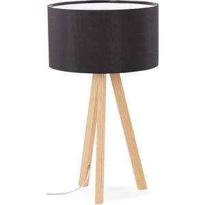 Tafel Lamp Driepoot zwart met blank