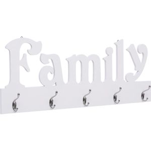 Wandkapstok Family 74X29,5 Cm Wit (family)