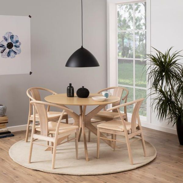Blank eiken eettafel - meubels | beslist.nl