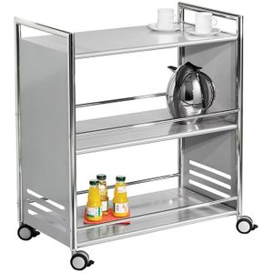 Relaxdays keukentrolley - wit - roltafel - serveerwagen - theewagen